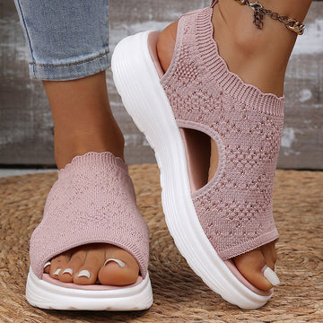 ⏳LAST DAY SALE ONLY ￡11.99!!🔥🔥Women's Breathable Knit Platform Sandals
